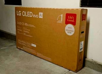New 65 Inch Oled LG C5 Smart TV 4K UHD with 120 Hz refresh rate brand new in the box.