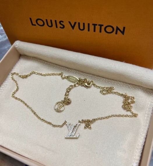 Full Diamond Metal Crystal Necklace Women Gold