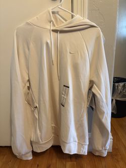 Cream Nike hoodie - Medium