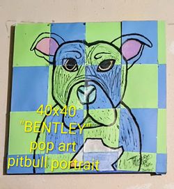 Pitbull painting