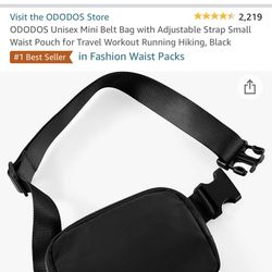 Black  Belt Bag Fanny 