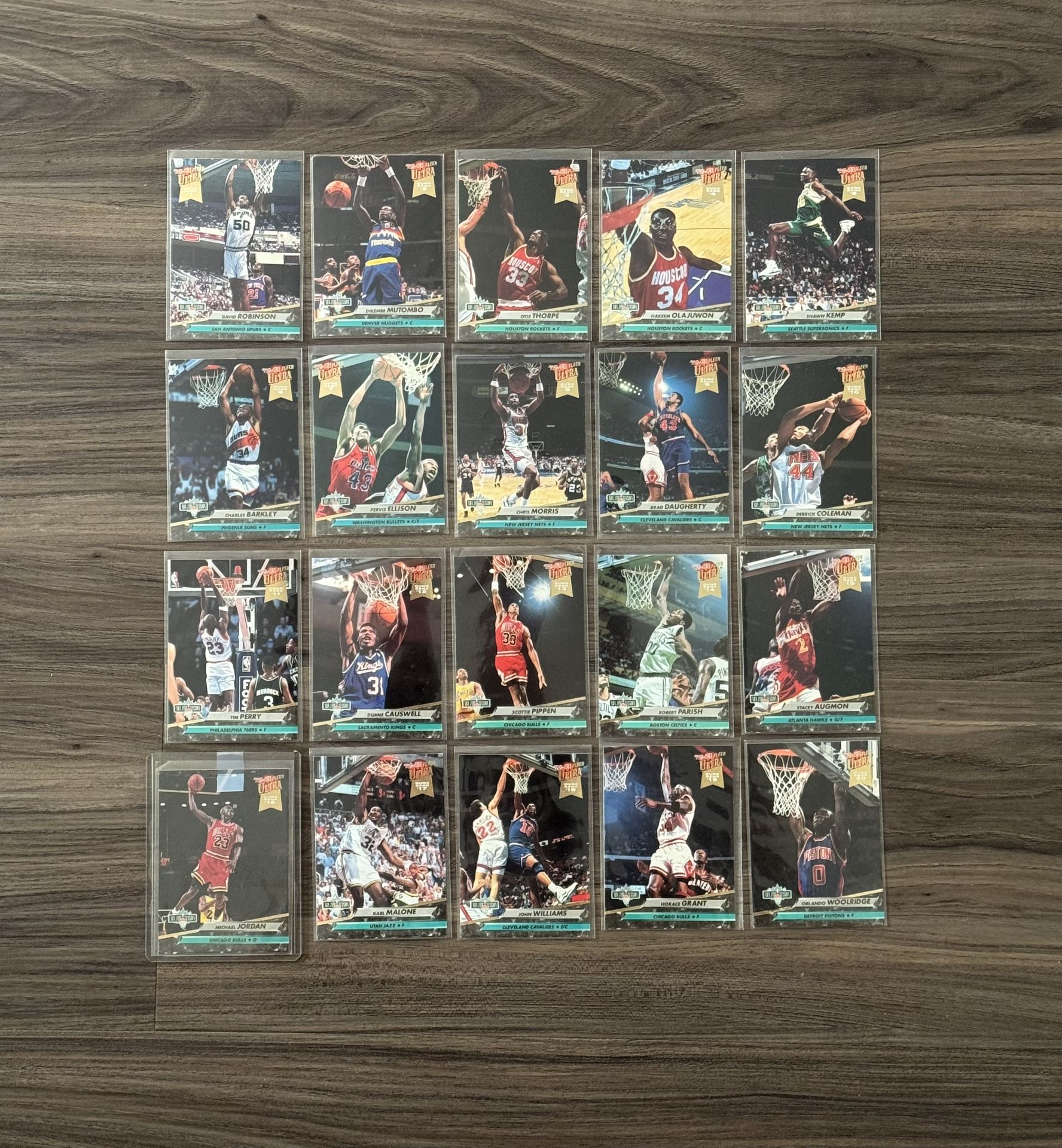 92-93’ Vintage Ultra Fleer Basketball Cards (1-20 COMPLETE SET)