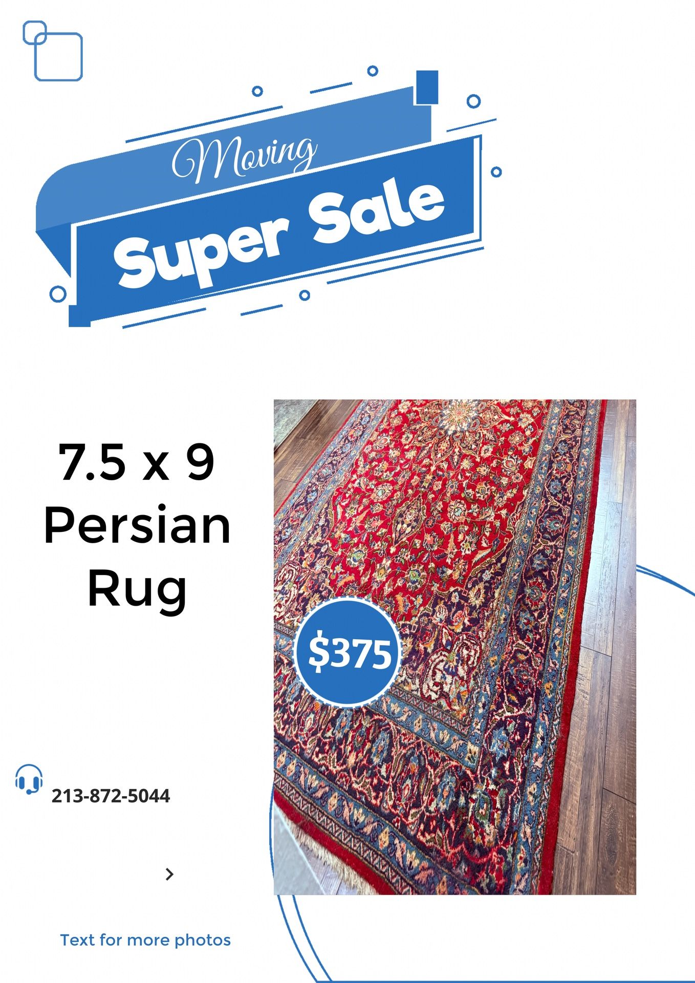 7.5 X 10 Persian Rug