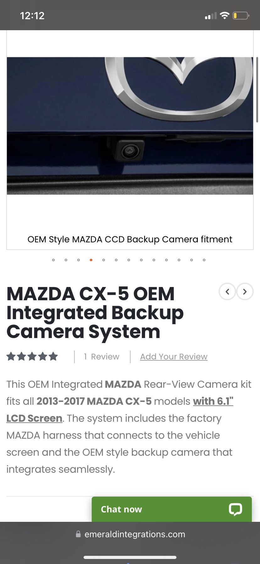 OEM Back Up Camera For 2013-2017 Mazda CX-5