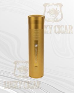 Cylinder Travel Humidor – Portable Cigar Case with Hygrometer