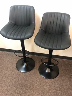 2 Pc Swivel Bar Chairs 