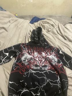 Savage Black Graphic Skull Hoodie