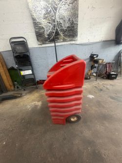 Tempo Gasoline Caddy – 14 Gallon – $120
Heavy-duty Tempo gasoline transfer tank with wheels. With 80W 90 Oil