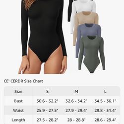 Stretchy Basic Shirts Crew Neck Body Suits Tops