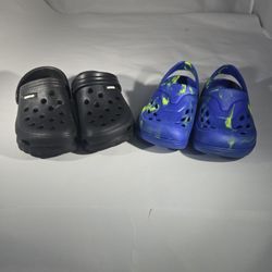  Toddler Crocs Bundle – Size 8 (2 Pairs) 