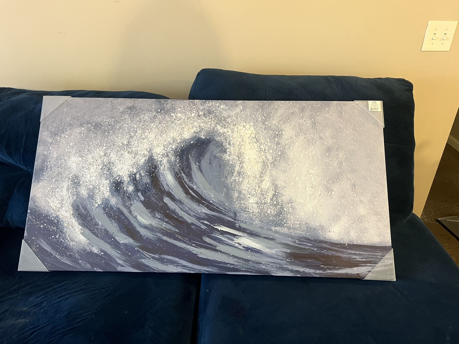 Blue Rhinestone Painting