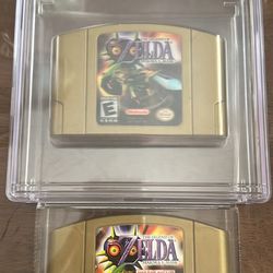 -Ultra Rare Not For Resale Nintendo 64 Zelda Gold Carts- 