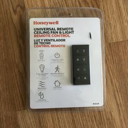 Honeywell Universal Remote 3 Speed Ceiling Fan & Light Remote Control Brand New! 