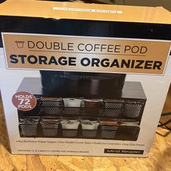 Double Coffee Pod Storage Organizer