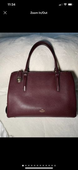 Authenticated Large Coach Shoulder Bag