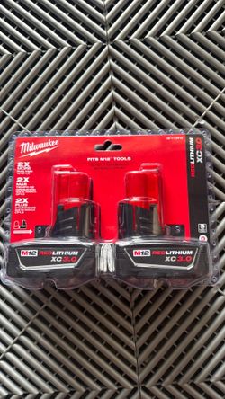 Milwaukee XC 3.0 Battery 2 Pack $65 Firm
