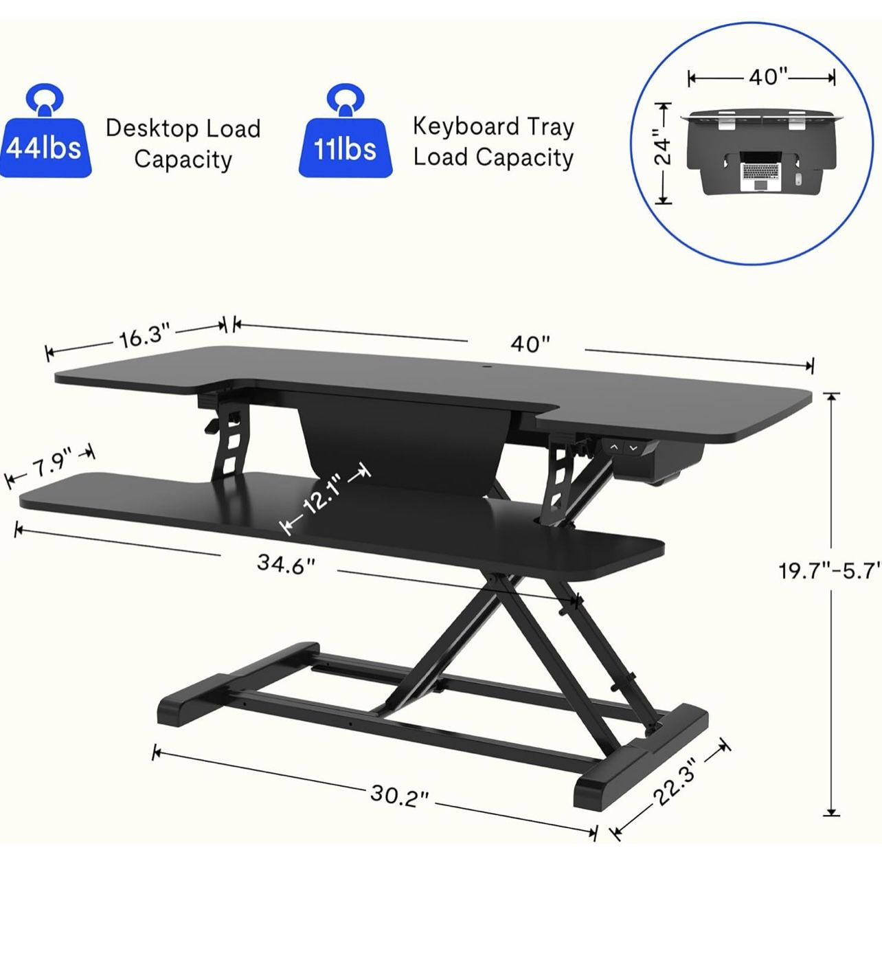 NEW in box FLEXISPOT 40