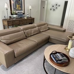Italian Leather Sectional Gamma