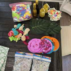 Random Tropical Theme Party Stuff