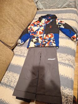 Spyder ski jacket and ski bibs size 5