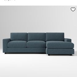 FREE Delivery 🚚 Blue West Elm Sectional