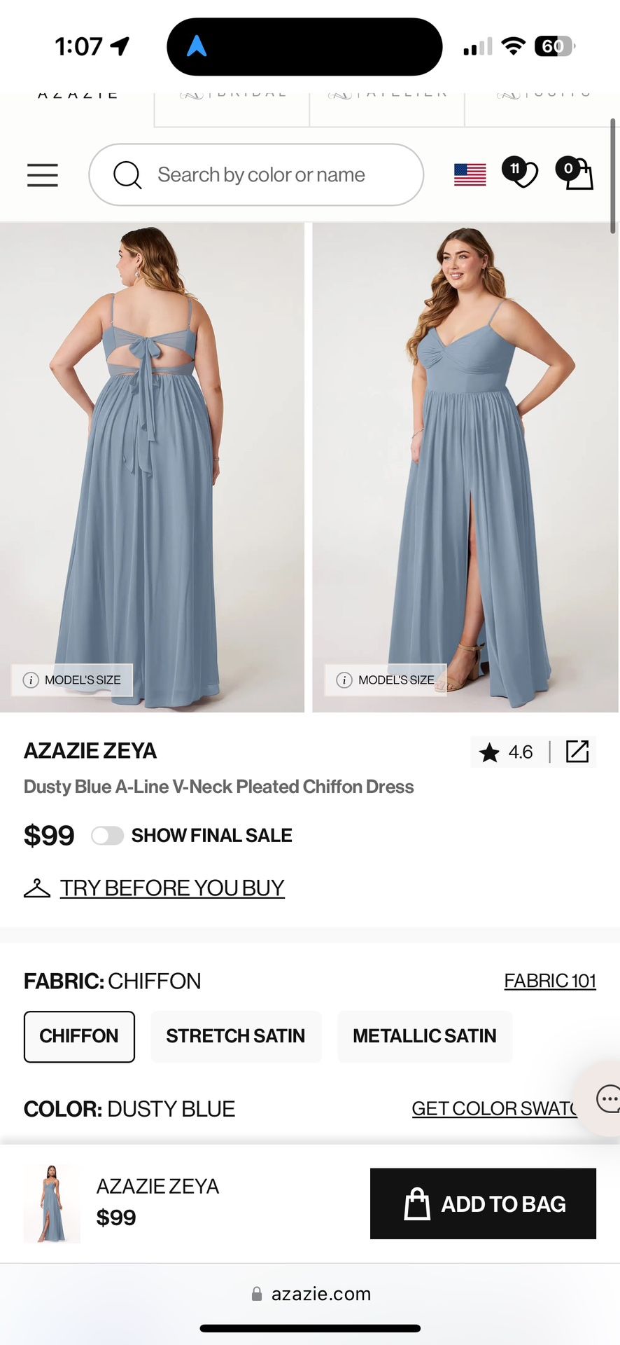 Azazie Bridesmaid Dress