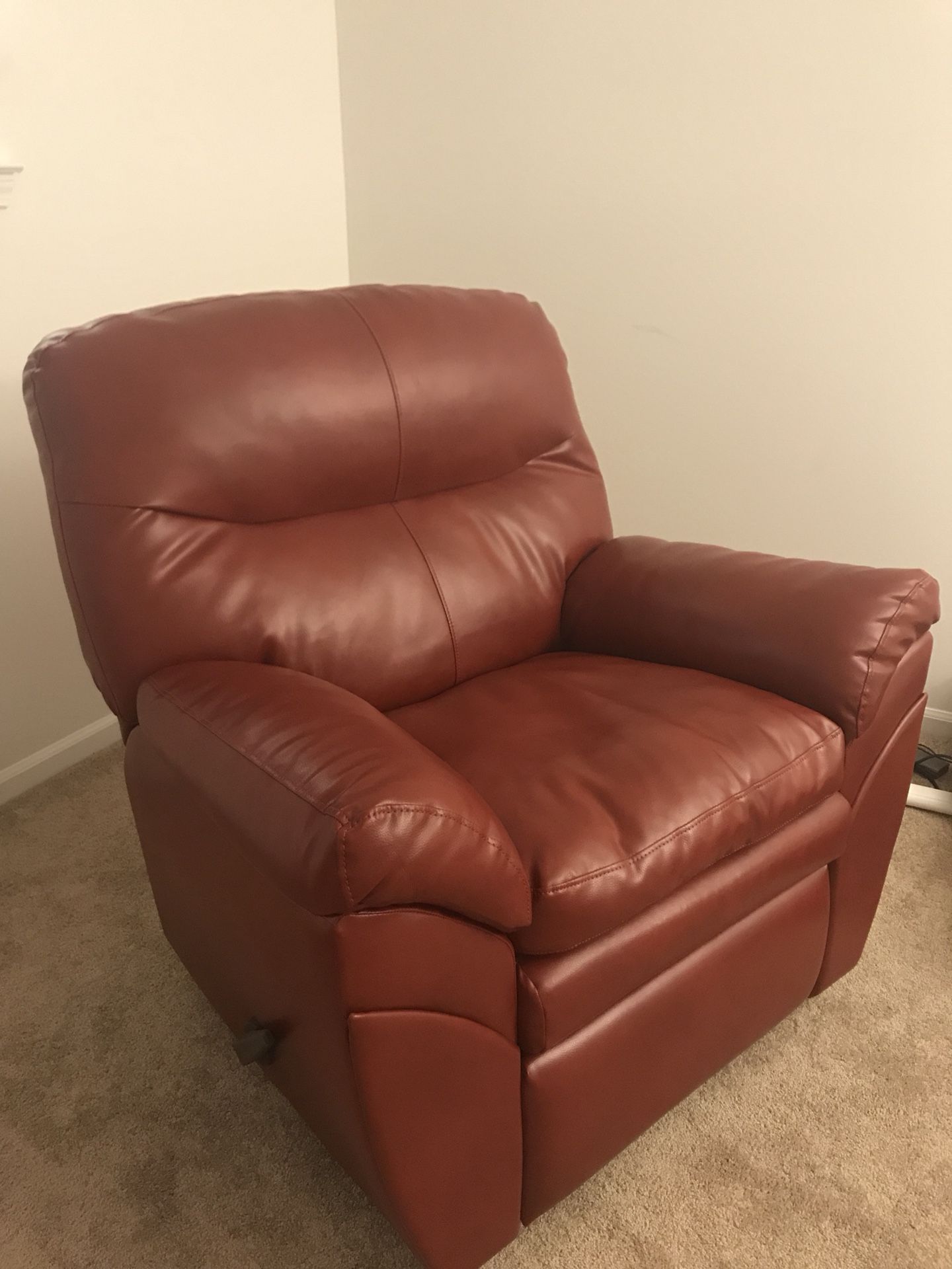 Red Leather Recliner! Brand NEW