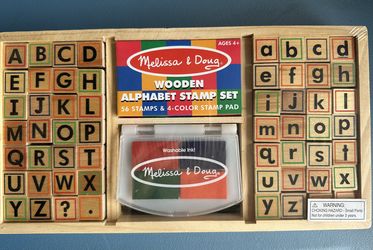New Melissa & Doug Wooden Stamp