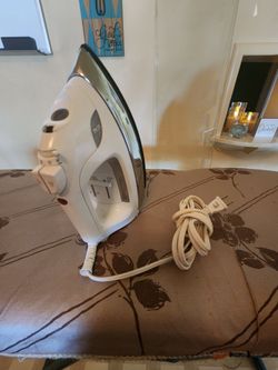 Black and Decker Iron and ironing board.