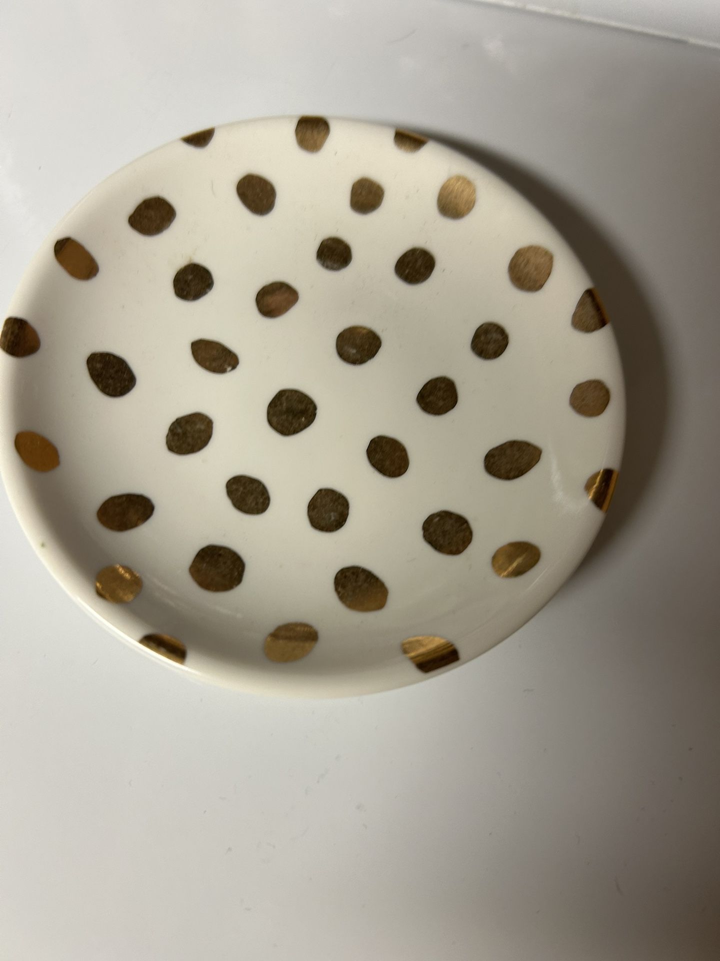 Ceramic Polka Dot Ring Dish 
