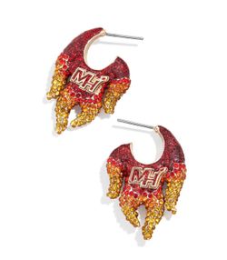 Miami Heat BaubleBar Statement Stud Earrings