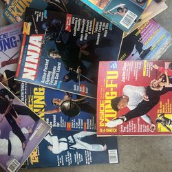 Box Of Vintage Karate Kung-Fu Ninja Etc Magazine Lot Of 50+