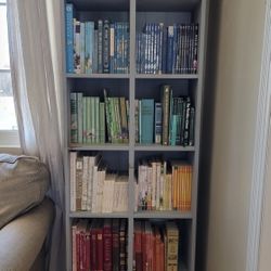 MOVING SALE Vintage Farmhouse Bookshelf Bookcase With Storage Drawer Homeschool Library 