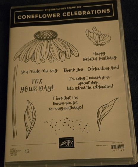 Stampin Up Cone Flower Celebrations Stamp Set