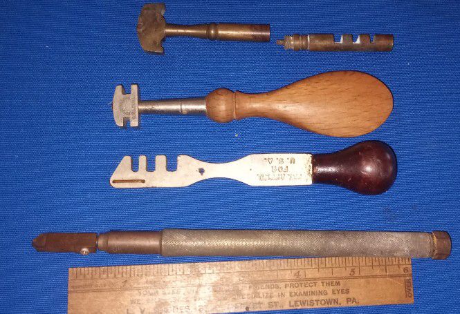 Four Very Old Vintage Glass Cutters