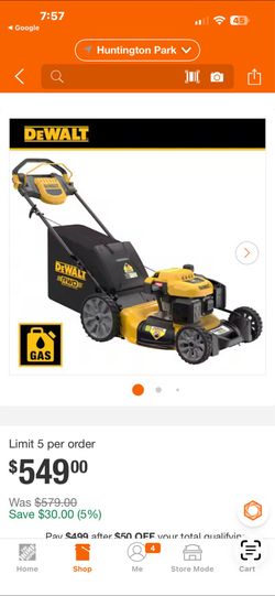 21 in. 196cc E-GOV engine