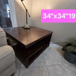 Square Coffee Table, Fun Design