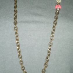 Wallet Chain Necklace With Beads Adjustable