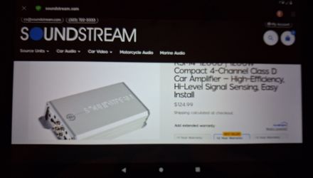 Sound stream.\n Reserve 1200 W, Max.\n Amplifier.silver brand new