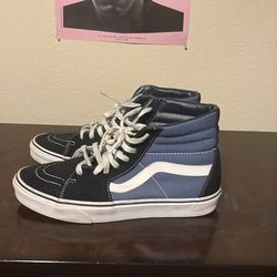 Pickup Only- Vans Blue/White High Tops