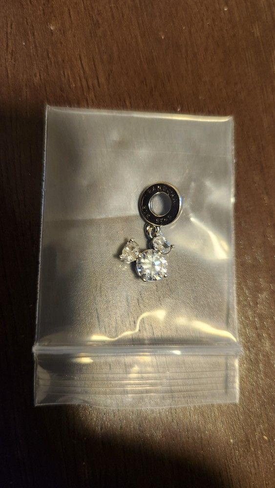 Brand New Pandora Disney 100th Anniversary Mickey Mouse Silhouette Charm