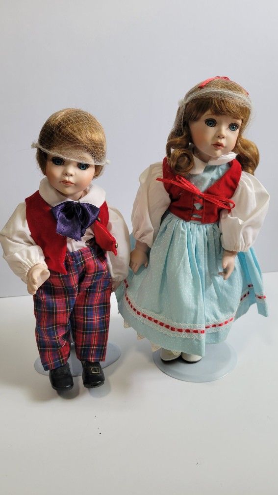 Jack And Jill Porcelain Doll By Paradise Galleries
