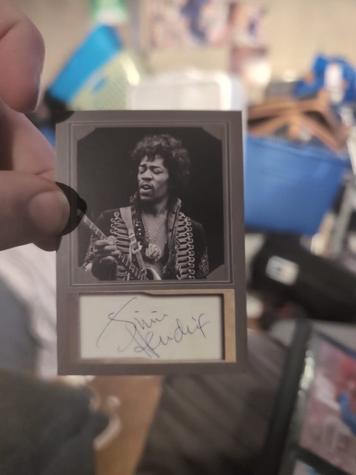 Jimi Hendrix Auto Reprint Card 