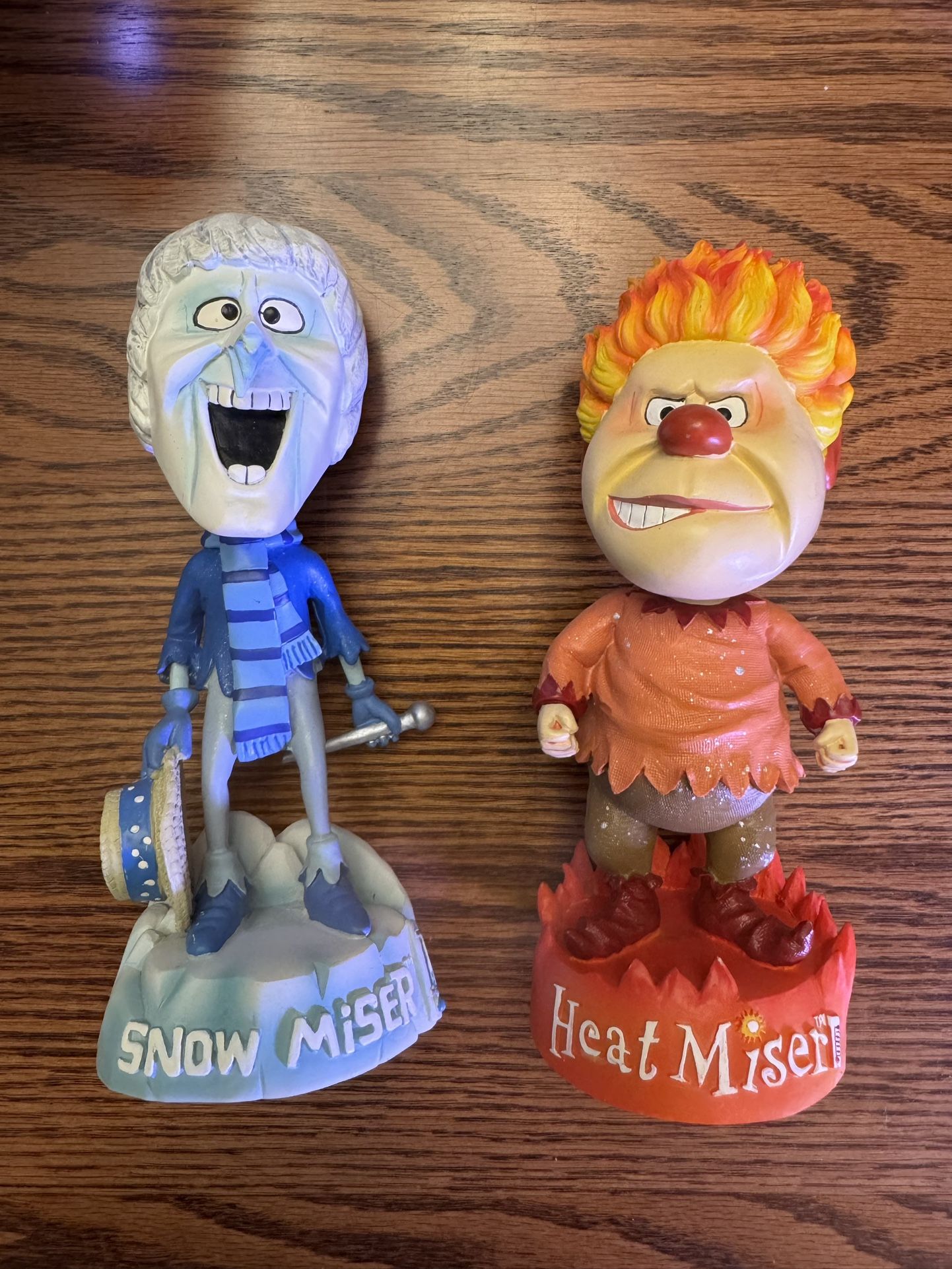BOBBLEHEAD: Heat Miser & Snow Miser, NEW, NEW, set of two, VERY RARE