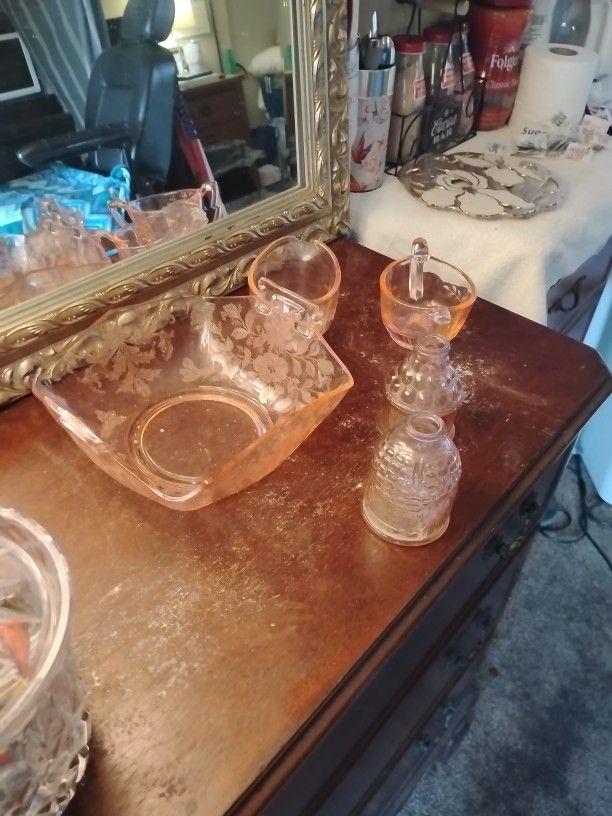 Pink Depression Glass