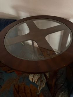 Table with glass