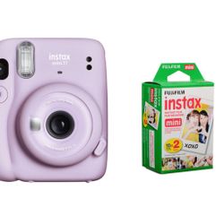 polaroid camera with mini instax