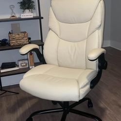 Beige and Black Office Chair