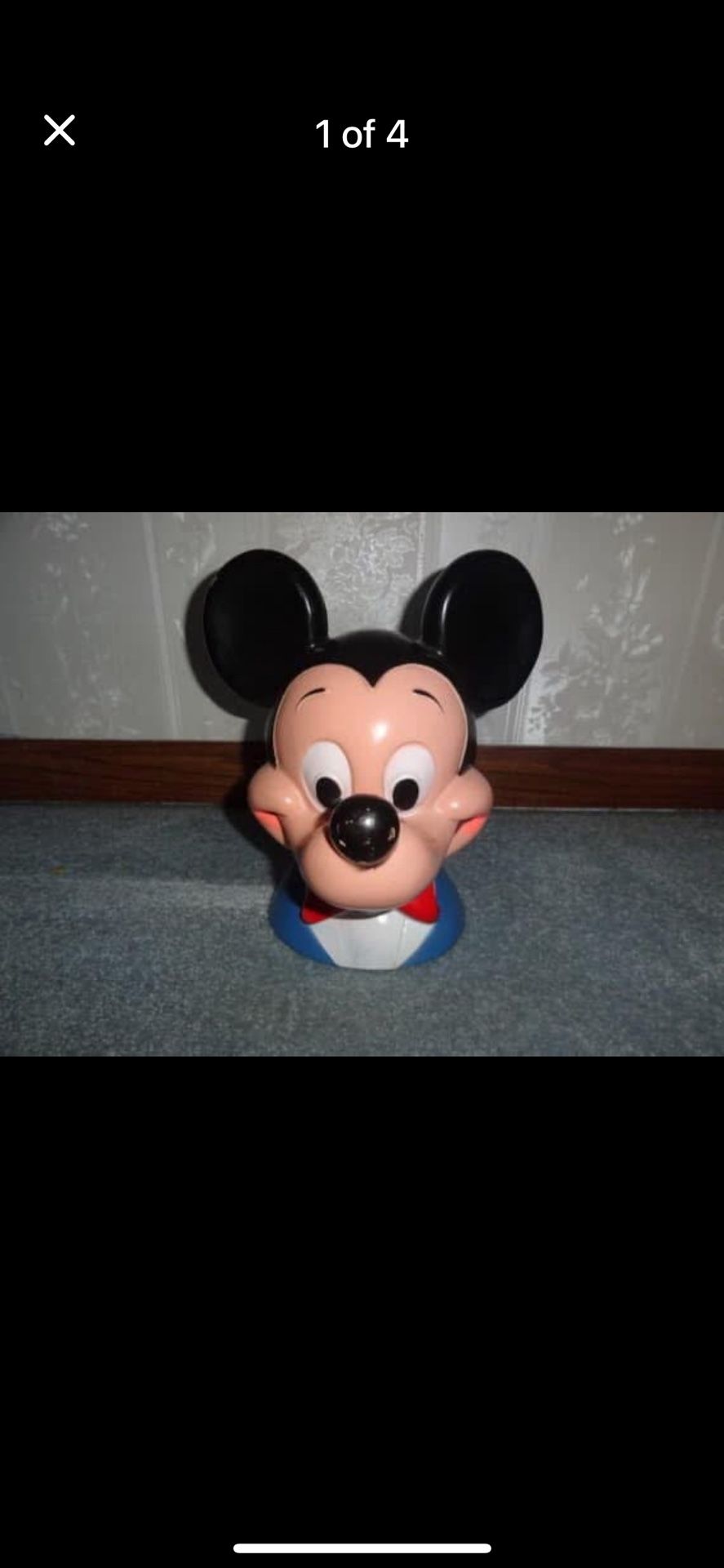 1970’s Mickey Mouse Money Coin Bank