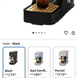 Slim Espresso Machine, 20-Bar High Pressure Coffee Maker with Milk Frother Steam Wand, Espresso, Latte & Cappuccino Maker, (Black) Máquina de espresso